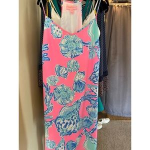 Lilly Pulitzer Silk V Neck Dress